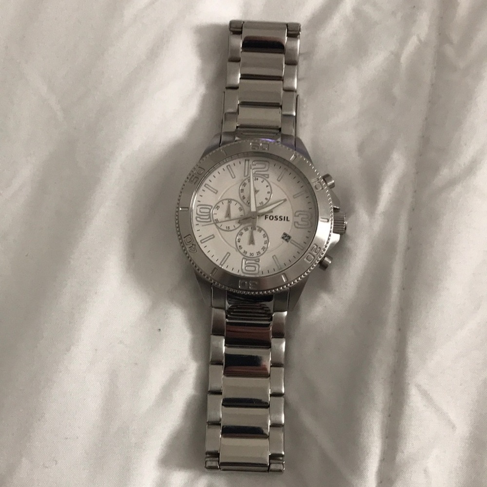 Mens chronograph fossil watch